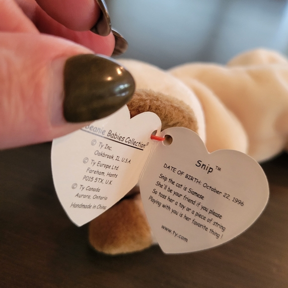 Ty Beanie Baby Snip The Cat From 1996 RARE!Retired - Picture 7 of 9